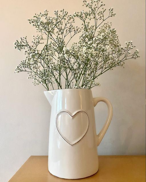 Cream Heart Jug