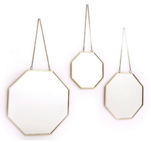Gold Geometric Mirrors