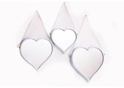 Set of 3 Heart Mirrors