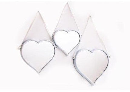 Set of 3 Heart Mirrors